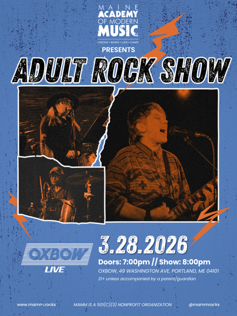 Oxbow Live: Adults Rock! - Photo Credit: MAMM