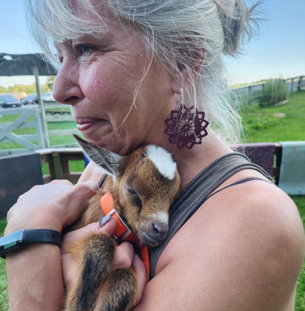 Goat Yoga - Photo Credit: Photo by Ashley of Ashley's Mom ;)