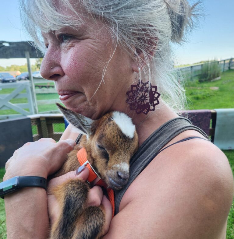 Goat Yoga - Photo Credit: Photo by Ashley of Ashley's Mom ;)