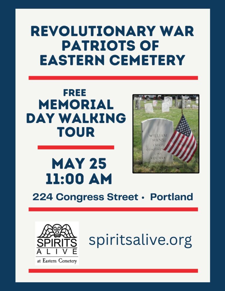 Memorial Day Walking Tour - Photo Credit: Spirits Alive