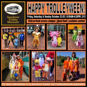 Happy Trolleyween at Seashore! - Photo Credit: Seashore Trolley Museum