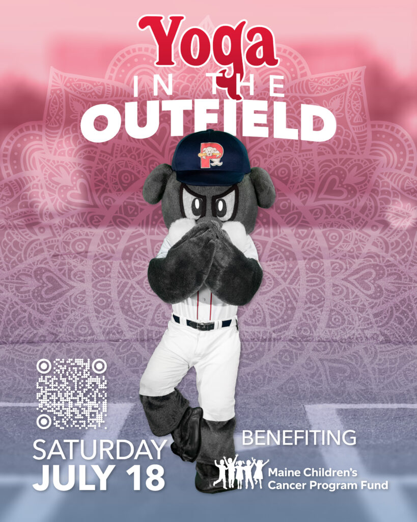 Yoga in the Outfield - Photo Credit: Sea Dogs
